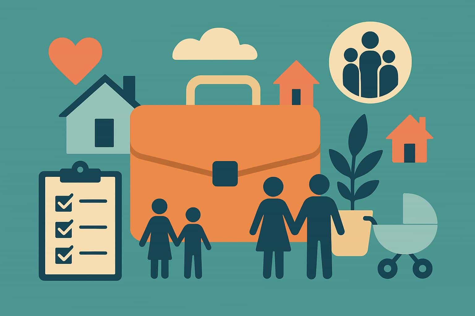 Diverse families enjoying a welcoming office environment with child-friendly workplace features
