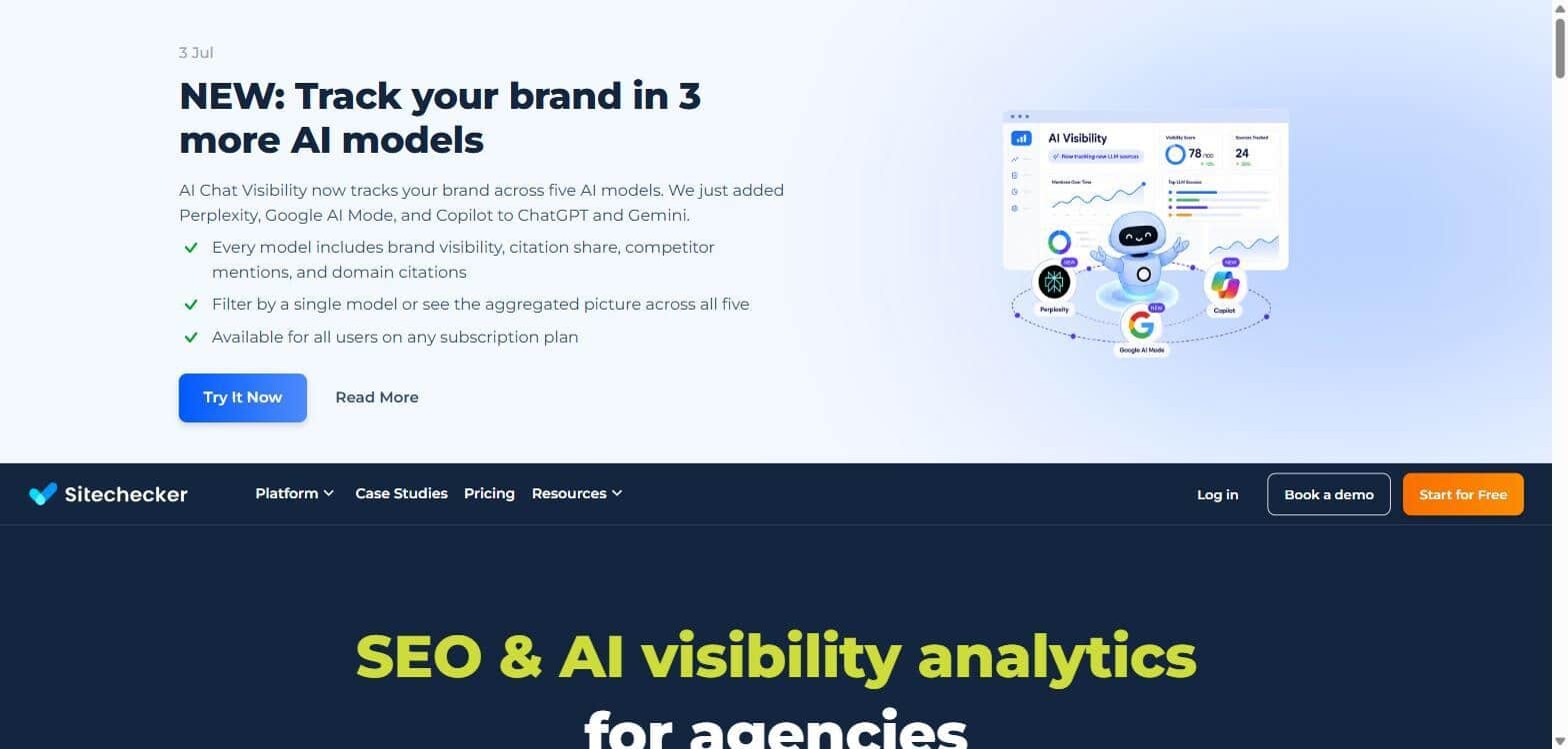 Sitechecker homepage